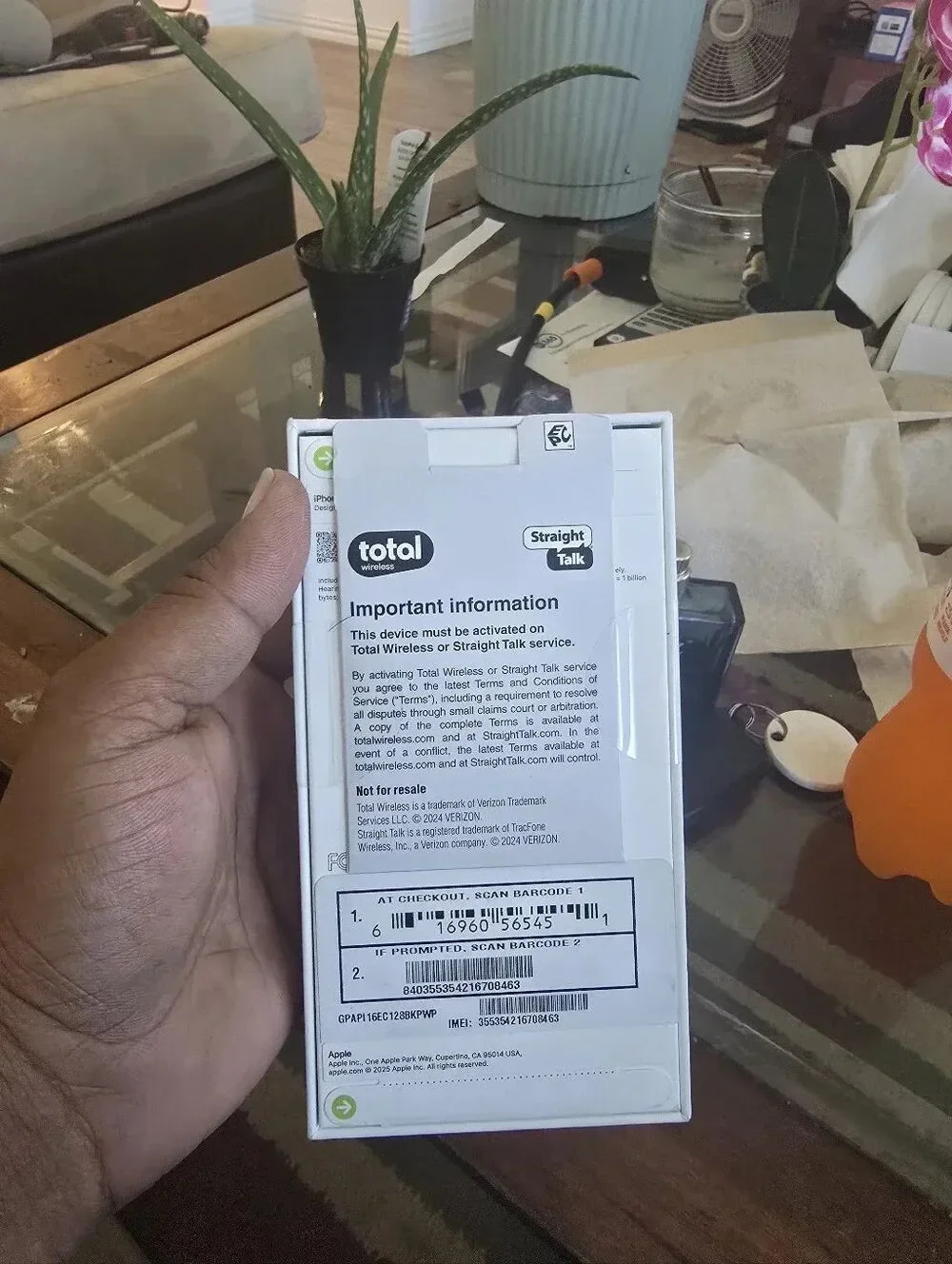 Apple iPhone 16e 128GB Black Brand New Sealed Straight Talk Locked 4K Video